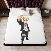 Load image into Gallery viewer, Boruto Sherpa Blanket