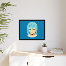 Load image into Gallery viewer, Rimuru Tempest Face ( Blue Background ) Canvas Framed Art Print