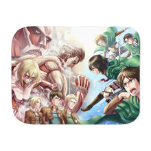 Load image into Gallery viewer, Anime Attack On Titan Sherpa Blanket