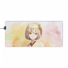 Load image into Gallery viewer, Lycoris Recoil Chisato Nishikigi RGB LED Mouse Pad (Desk Mat)