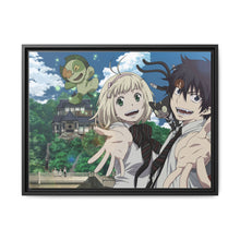 Load image into Gallery viewer, Blue Exorcist Rin Okumura, Kuro, Shiemi Moriyama Canvas Framed Art Print