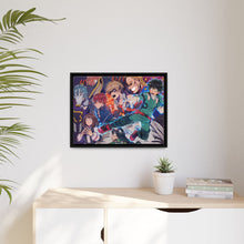 Load image into Gallery viewer, My Hero Academia Izuku Midoriya, Katsuki Bakugou, All Might, Shouta Aizawa, Tsuyu Asui Canvas Framed Art Print