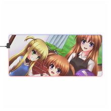 Load image into Gallery viewer, Magical Girl Lyrical Nanoha RGB LED Mouse Pad (Desk Mat)