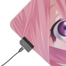 Load image into Gallery viewer, A girl with pink hair and headphones RGB LED Mouse Pad (Desk Mat)