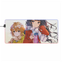 Load image into Gallery viewer, Masamune-kun's Revenge Aki Adagaki, Yoshino Koiwai RGB LED Mouse Pad (Desk Mat)