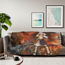 Load image into Gallery viewer, Fairy Tail Natsu Dragneel, Happy Sherpa Blanket