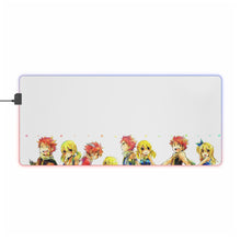 Load image into Gallery viewer, Fairy Tail Natsu Dragneel, Lucy Heartfilia RGB LED Mouse Pad (Desk Mat)