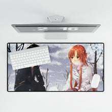 Load image into Gallery viewer, Kirito and Asuna Mouse Pad (Desk Mat)