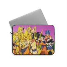 Load image into Gallery viewer, The many forms of Goku throughout the years Laptop Sleeve