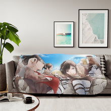 Load image into Gallery viewer, Anime Attack On Titan Sherpa Blanket