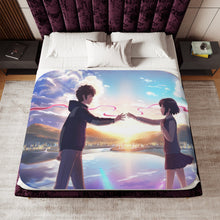 Load image into Gallery viewer, Taki and Mitsuha (Your Name) Sherpa Blanket