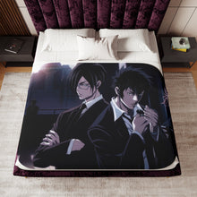 Load image into Gallery viewer, Psycho-Pass Inspecters Sherpa Blanket