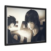 Load image into Gallery viewer, Light Yagami and L (Death Note) Canvas Framed Art Print