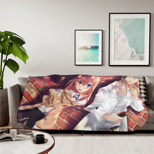 Load image into Gallery viewer, Makise Kurisu & Rintarou Okabe Sherpa Blanket