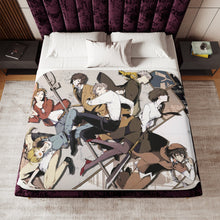 Load image into Gallery viewer, Bungou Stray Dogs Osamu Dazai, Atsushi Nakajima, Ranpo Edogawa, Akiko Yosano, Doppo Kunikida Sherpa Blanket