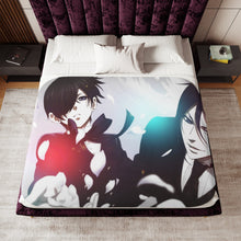 Load image into Gallery viewer, Black Butler Sherpa Blanket