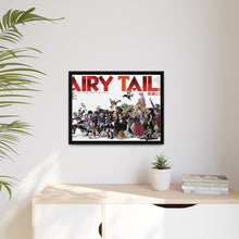 Load image into Gallery viewer, Fairy Tail Natsu Dragneel, Erza Scarlet, Gray Fullbuster, Lucy Heartfilia, Happy Canvas Framed Art Print