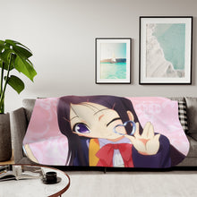 Load image into Gallery viewer, Ayumi Otosaka smilling Sherpa Blanket