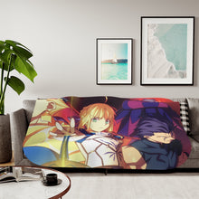Load image into Gallery viewer, Gilgamesh, Saber (Fate Series) Sherpa Blanket