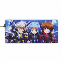 Load image into Gallery viewer, Magical Girl Lyrical Nanoha RGB LED Mouse Pad (Desk Mat)