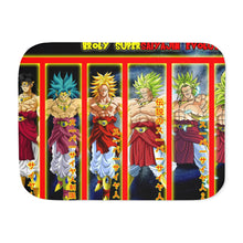 Load image into Gallery viewer, Broly Supersaiyajin Evolutions Sherpa Blanket