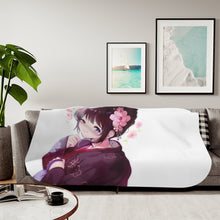 Load image into Gallery viewer, Eru Chitanda In Kimono Sherpa Blanket