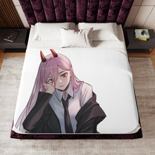 Load image into Gallery viewer, Anime Chainsaw Man Sherpa Blanket