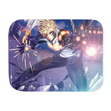 Load image into Gallery viewer, Saitama and Genos Sherpa Blanket