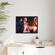Load image into Gallery viewer, Kirito and Asuna Canvas Framed Art Print