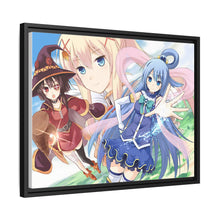 Load image into Gallery viewer, Aqua, Megumin and Darkness Canvas Framed Art Print