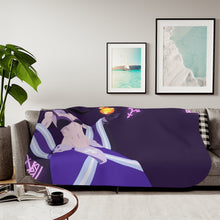 Load image into Gallery viewer, Maki Oze from Fire Force Minimalistfor Dekstop Sherpa Blanket