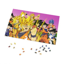 Load image into Gallery viewer, The many forms of Goku throughout the years Jigsaw Puzzle