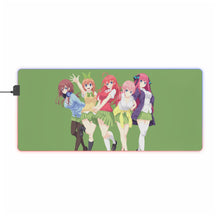 Load image into Gallery viewer, The Quintessential Quintuplets Miku Nakano, Itsuki Nakano, Nino Nakano, Yotsuba Nakano, Ichika Nakano RGB LED Mouse Pad (Desk Mat)