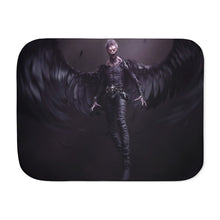 Load image into Gallery viewer, Black Angel Sherpa Blanket