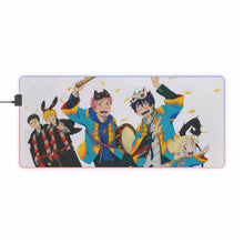 Load image into Gallery viewer, Blue Exorcist RGB LED Mouse Pad (Desk Mat)