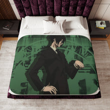 Load image into Gallery viewer, Nobuchika Ginoza Side view Sherpa Blanket