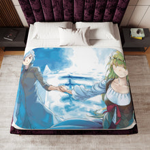 Load image into Gallery viewer, Is It Wrong To Try To Pick Up Girls In A Dungeon? Sherpa Blanket