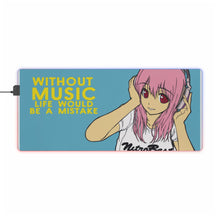 Load image into Gallery viewer, Super Sonico RGB LED Mouse Pad (Desk Mat)
