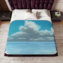 Load image into Gallery viewer, Anime Spirited Awayr Sherpa Blanket