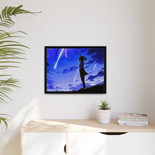 Load image into Gallery viewer, Anime Your Name. Canvas Framed Art Print