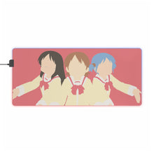 Load image into Gallery viewer, Yuuko, Mio and Mai from Nichijou RGB LED Mouse Pad (Desk Mat)