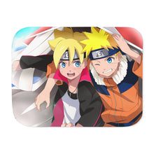 Load image into Gallery viewer, Naruto and Boruto Sherpa Blanket