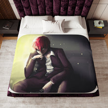 Load image into Gallery viewer, Assassination Classroom Karma Akabane Sherpa Blanket
