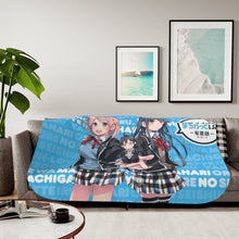 Load image into Gallery viewer, My Teen Romantic Comedy SNAFU Hachiman Hikigaya, Yukino Yukinoshita, Yui Yuigahama Sherpa Blanket