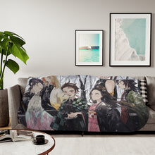 Load image into Gallery viewer, Anime Demon Slayer: Kimetsu no Yaiba Sherpa Blanket