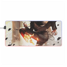 Load image into Gallery viewer, One Piece Sanji RGB LED Mouse Pad (Desk Mat)