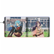 Load image into Gallery viewer, Memory Defrag - School Uniform Banner RGB LED Mouse Pad (Desk Mat)