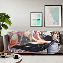 Load image into Gallery viewer, Guilty Crown Inori Yuzuriha, Gai Tsutsugami, Hare Menjou Sherpa Blanket