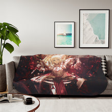 Load image into Gallery viewer, Fate/Apocrypha Saber Of Red Sherpa Blanket