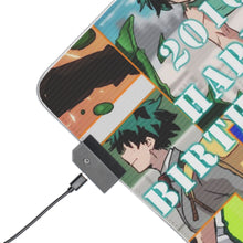 Load image into Gallery viewer, My Hero Academia Izuku Midoriya RGB LED Mouse Pad (Desk Mat)